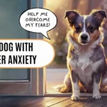 Dog with stranger anxiety